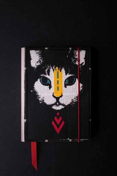 CAT - Notizbuch (mini) - aus Recycling-Papier von Deafmessanger